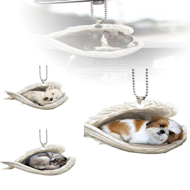 Car Accessories Mirror Hanging - Ciondolo Decorativo 2D Creativo a Forma