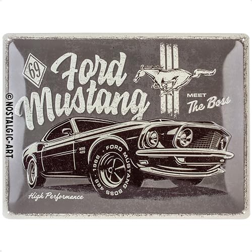 Car Accessories Gift Ideas - Targa in metallo retrò con arte