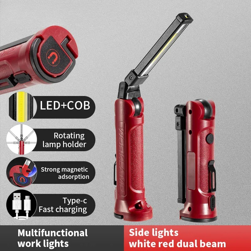 Car Accessories Hanging - Lampada da Lavoro LED COB Ricaricabile,