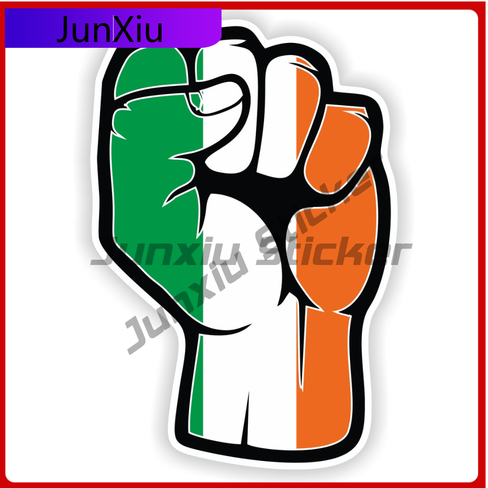 Car Accessories Ireland - Adesivo Irlanda Fist Hand, adesivo per
