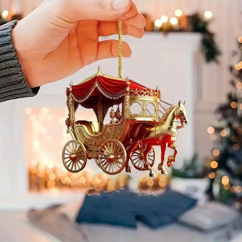 Car Accessories Oman - 1 pz carrozza ornamento di Natale