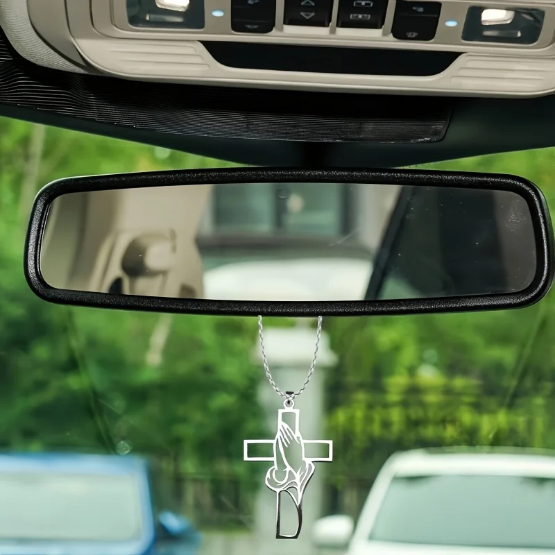 Ciondolo a Croce con Mani in P - Car Accessories Mirror Hanging recensione e prezzo
