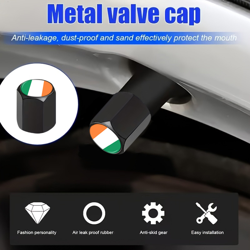 12 tappi per valvole con bandi - Car Accessories Ireland recensione e prezzo