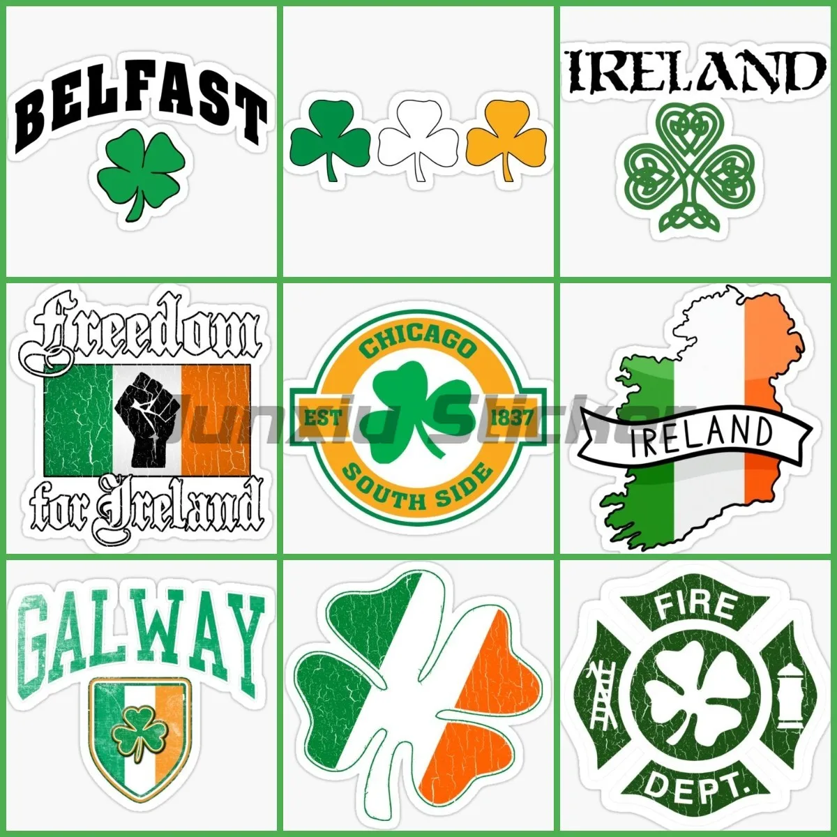 IRL Irlanda Bandiera Mappa Qua - Car Accessories Ireland recensione e prezzo